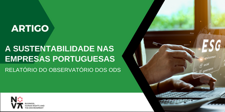 Artigo A sustentabilidade nas empresas portuguesas