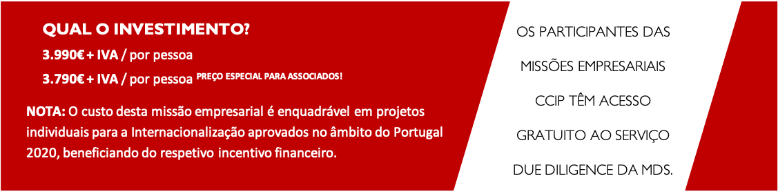 Investimento Missao Empresarial JUL2021